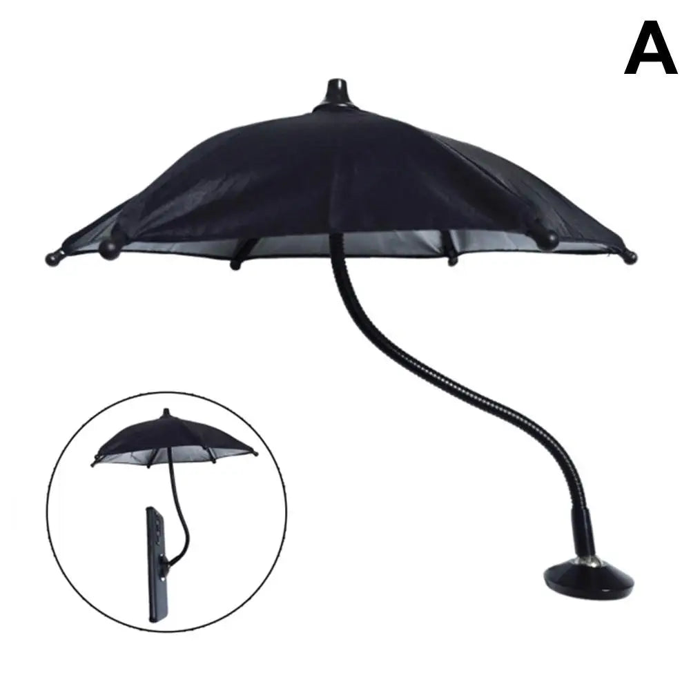 Magnetic Phone Umbrella for Iphone 15/14/13/12 Pro/Pro Max Anti-Glare Sun Shade Cover 360° Rotation Mini Umbrella