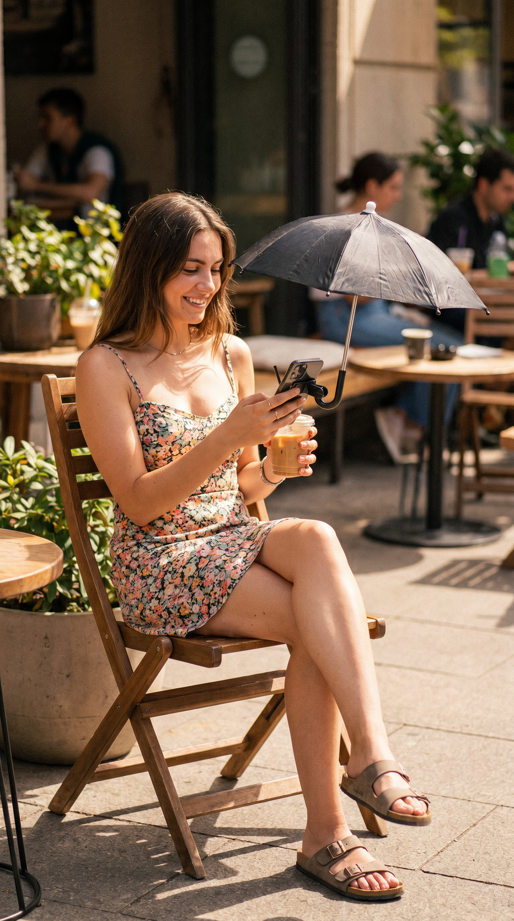 Phone Sun Shade Holder — Suction Cup Anti-Glare Stand