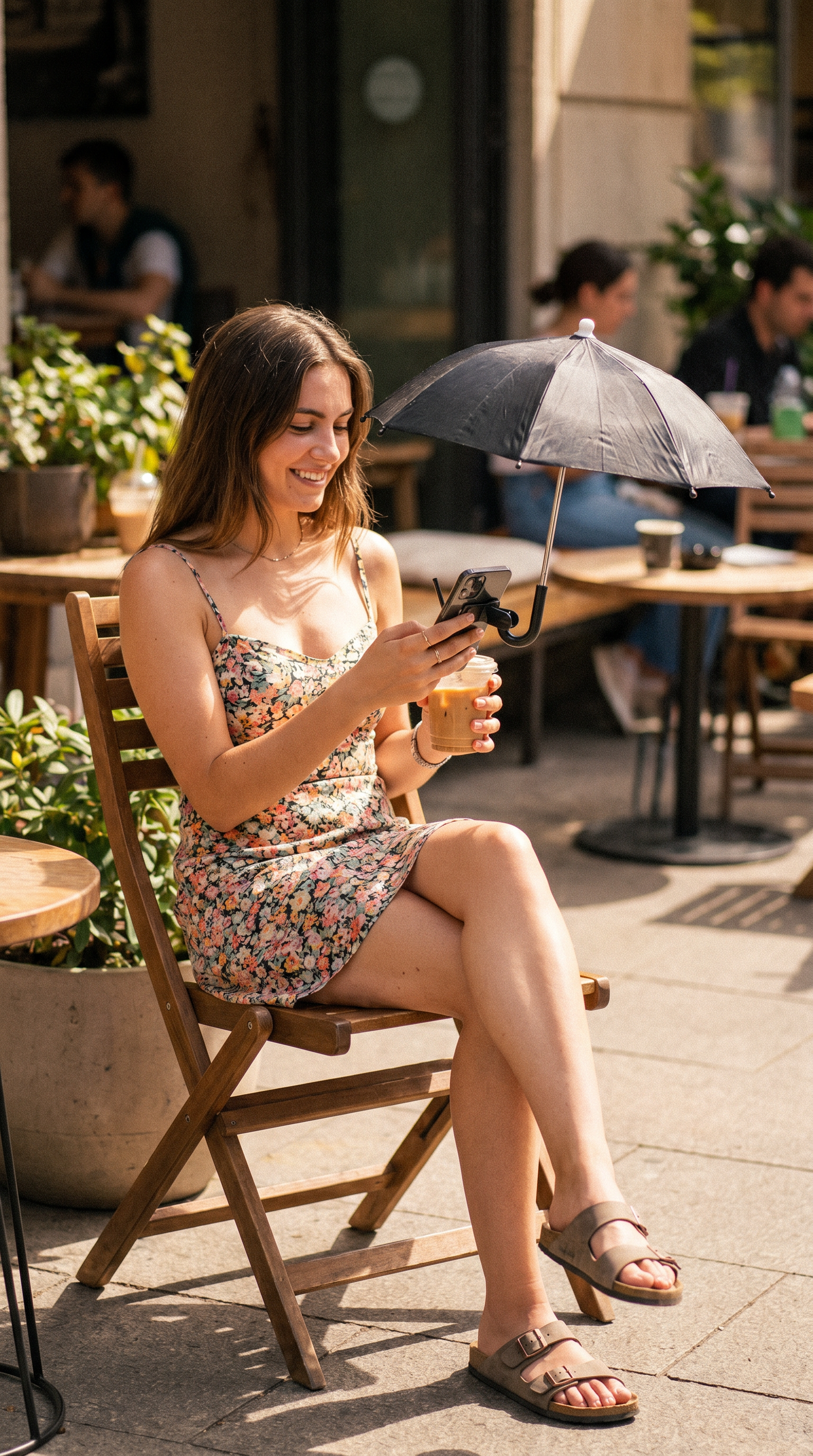 Phone Sun Shade Holder — Suction Cup Anti-Glare Stand